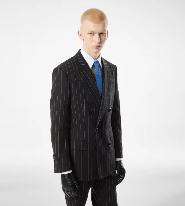 PINSTRIPE JACKET DARK GREY online
